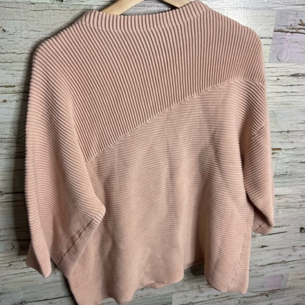 Marla Wynne Pink Ribbed Women's Sweater Size L - Picture 8 of 9